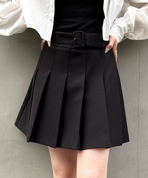 INGNI(イング)の「共ベルト付プリーツスカパン(セットアップ対応)(その他パンツ・レディース・ブラック/ブラウン系その他2/ライトベージュ・FREE)」の20枚目の写真