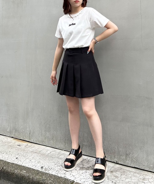 INGNI(イング)の「共ベルト付プリーツスカパン(セットアップ対応)(その他パンツ・レディース・ブラック/ブラウン系その他2/ライトベージュ・FREE)」の19枚目の写真