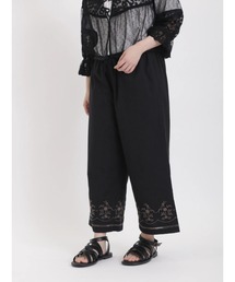 Samansa Mos2 | お花とつぼみの刺繍ペチパンツ(その他パンツ)