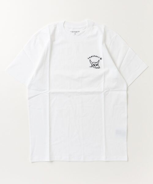 Carhartt WIP(カーハートダブリューアイピー)の「S/S NEW FRONTIER T-SHIRT(Tシャツ/カットソー・メンズ・ホワイト/ダークグリーン/ダークブラウン/ブラック・SMALL/MEDIUM/LARGE/X-LARGE)」の2枚目の写真