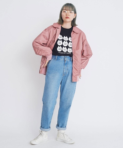 I am I in fact...（アイアムアイインファクト）の「Black cat dance ロンT（Tシャツ/カットソー・レディース・ブラック/ホワイト・FREE）」の19枚目の写真