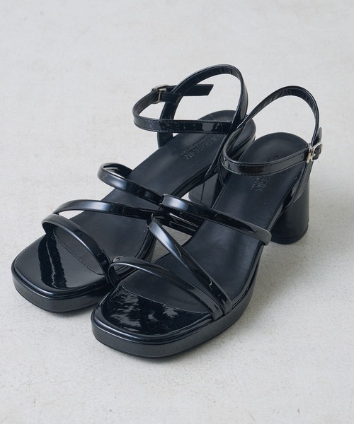 one after another NICE CLAUP(ワンアフターアナザーナイスクラップ)の「ストームストラップサンダル(サンダル・レディース・ブラック/アイボリー/ピンク・SMALL/MEDIUM/LARGE)」の3枚目の写真