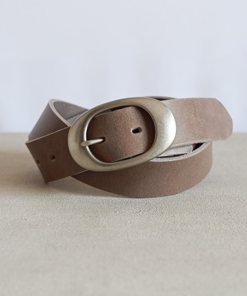 Editors Draw（エディターズドロー）の「36mm オーバルバックルベルト（ベルト・メンズ・ブラック/ダークブラウン/レッド/ネイビー/グレー/ブラウン・FREE）」の3枚目の写真