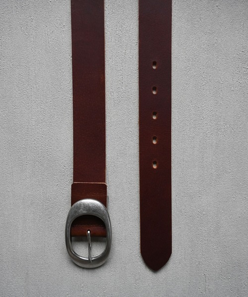 Editors Draw（エディターズドロー）の「36mm オーバルバックルベルト（ベルト・メンズ・ブラック/ダークブラウン/レッド/ネイビー/グレー/ブラウン・FREE）」の14枚目の写真