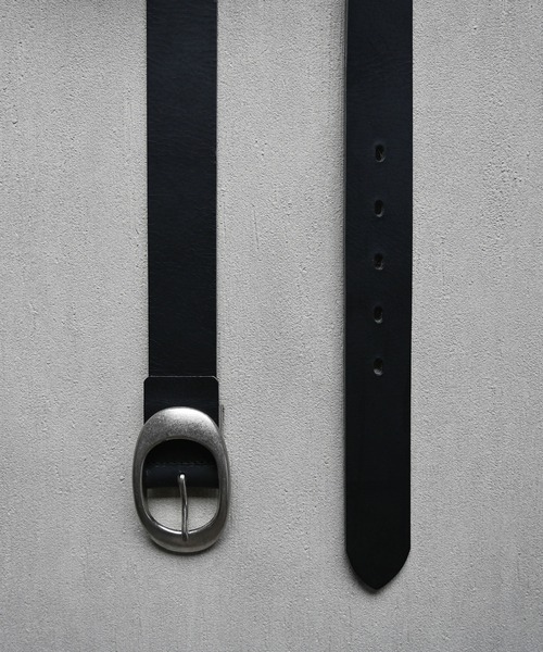 Editors Draw（エディターズドロー）の「36mm オーバルバックルベルト（ベルト・メンズ・ブラック/ダークブラウン/レッド/ネイビー/グレー/ブラウン・FREE）」の11枚目の写真