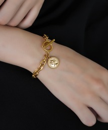 IAMUSE | 金属アレルギー対応　コインチャームチェーンブレスレット S1011【IAMUSE】(ブレスレット)