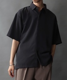 SITRY(�V�g���[)��Polyester twill Fly front shirt/�ʒ� �h���[�v �䗃�d���� �I�[�o�[�T�C�Y �����V���c(�V���c/�u���E�X)