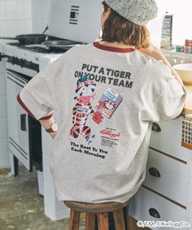 KELLOGG'S/ケロッグ 別注 ヴィンテージプリント半袖リンガーTシャツ