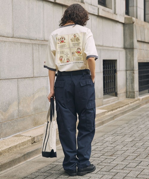 MONO-MART LADY'S(モノマートレディース)の「KELLOGG'S/ケロッグ 別注 ヴィンテージプリント半袖リンガーTシャツ(Tシャツ/カットソー・レディース・ワイン/ワイン系/スミクロ/ネイビー/ネイビー系1/ワイン系1/チャコールグレー・FREE)」の19枚目の写真