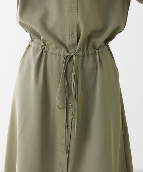 nissen（ニッセン）の「華奢見え　半袖マキシ丈シャツワンピース（ワンピース・レディース・カーキ/ベージュ/ネイビー・L/M/LL/S）」の18枚目の写真