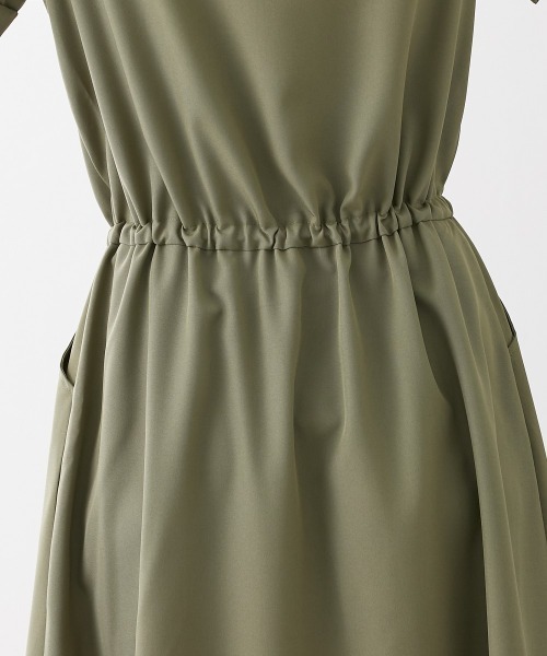 nissen（ニッセン）の「華奢見え　半袖マキシ丈シャツワンピース（ワンピース・レディース・カーキ/ベージュ/ネイビー・L/M/LL/S）」の11枚目の写真