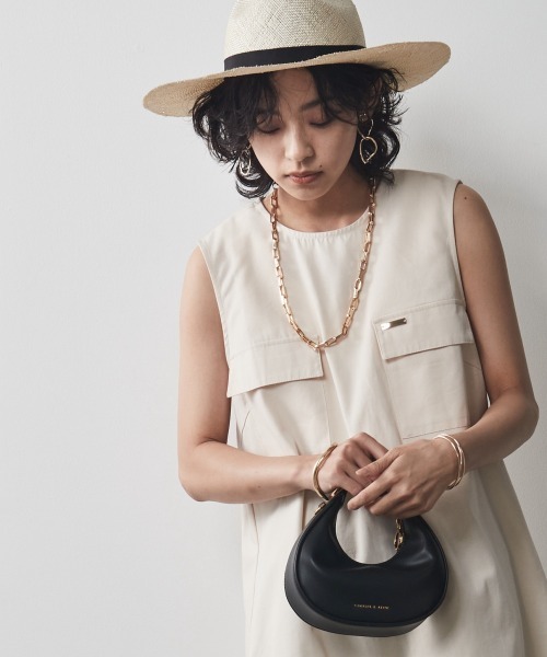 CHIC STYLE(シックスタイル)の「<大きいサイズ>綿100%アウトポケットノースリーブチュニックブラウス シックスタイル(シャツ/ブラウス・レディース・アイボリー/ブラック・L/LL/3L/4L/5L)」の15枚目の写真