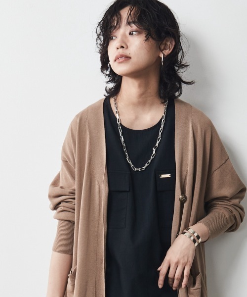 CHIC STYLE(シックスタイル)の「<大きいサイズ>綿100%アウトポケットノースリーブチュニックブラウス シックスタイル(シャツ/ブラウス・レディース・アイボリー/ブラック・L/LL/3L/4L/5L)」の16枚目の写真