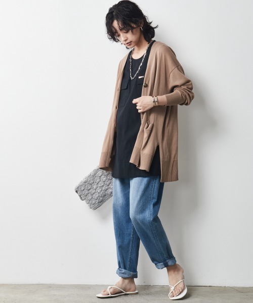 CHIC STYLE(シックスタイル)の「<大きいサイズ>綿100%アウトポケットノースリーブチュニックブラウス シックスタイル(シャツ/ブラウス・レディース・アイボリー/ブラック・L/LL/3L/4L/5L)」の13枚目の写真