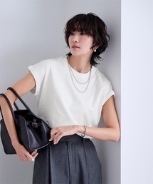 UR'S | 汗染み防止ダブルカフスTシャツ(Tシャツ/カットソー)