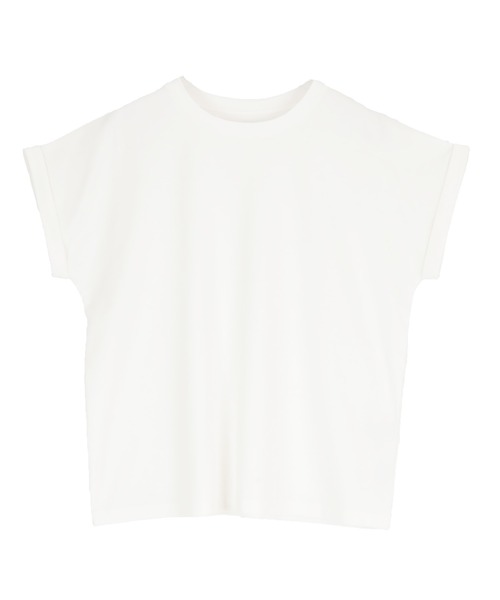 UR'S(ユアーズ)の「汗染み防止ダブルカフスTシャツ(Tシャツ/カットソー・レディース・ホワイト/ブラック/ロイヤルブルー/チャコール/ブルーグレー/ネイビー/ライトピンク/ブラウン・S/M/L)」の12枚目の写真