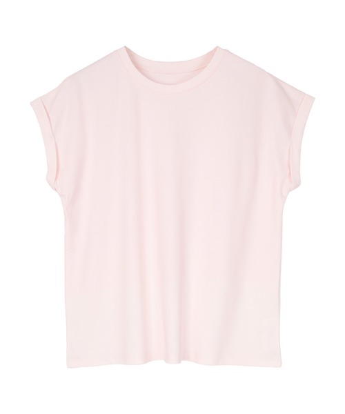UR'S（ユアーズ）の「汗染み防止ダブルカフスTシャツ（Tシャツ/カットソー・レディース・ホワイト/ブラック/ロイヤルブルー/チャコール/ブルーグレー/ネイビー/ライトピンク/ブラウン・S/M/L）」の21枚目の写真