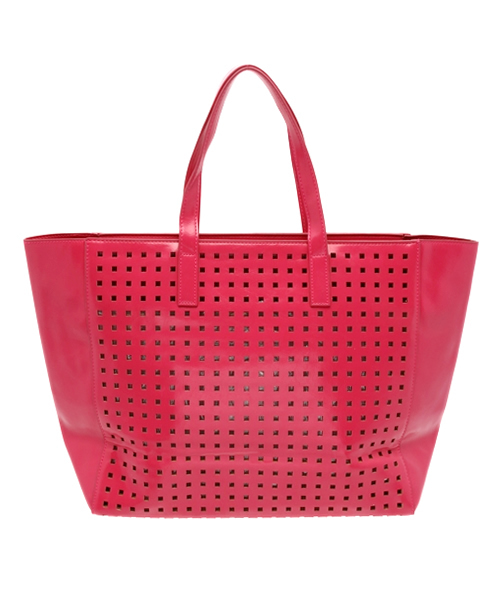 OUTLET（アウトレット）の「【CIAOPANIC TYPY】メッシュカットワークトートバック（トートバッグ・レディース・ピンク・FREE）」の3枚目の写真