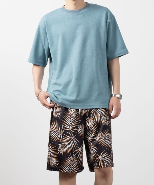 NAVY(ネイビー)の「暑い日も快適!冷感オーバーサイズダブルフェイスショートスリーブTee(Tシャツ/カットソー・メンズ・イエロー/ブルー/グレイッシュベージュ/ブラック/ホワイト・M/L/XL)」の17枚目の写真