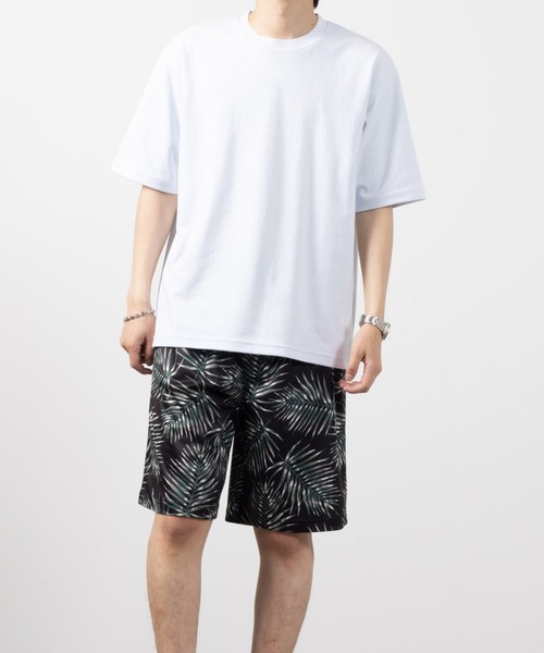 NAVY(ネイビー)の「暑い日も快適!冷感オーバーサイズダブルフェイスショートスリーブTee(Tシャツ/カットソー・メンズ・イエロー/ブルー/グレイッシュベージュ/ブラック/ホワイト・M/L/XL)」の18枚目の写真