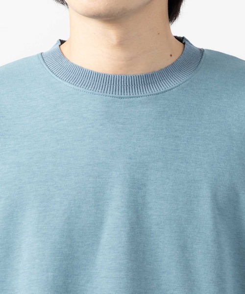 NAVY(ネイビー)の「暑い日も快適!冷感オーバーサイズダブルフェイスショートスリーブTee(Tシャツ/カットソー・メンズ・イエロー/ブルー/グレイッシュベージュ/ブラック/ホワイト・M/L/XL)」の16枚目の写真