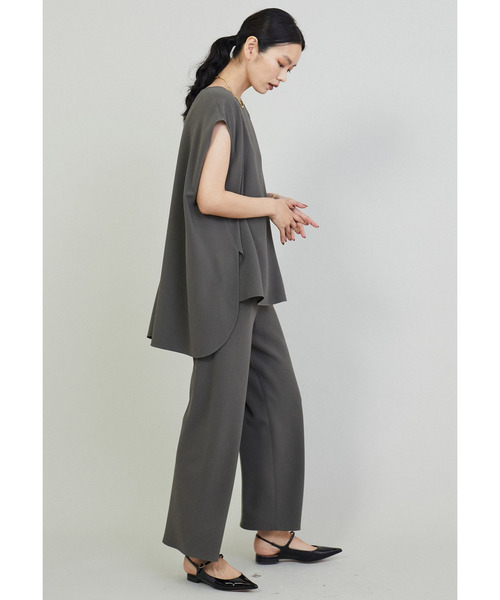 1er Arrondissement（プルミエアロンディスモン）の「ダブルクロスバイヤスパンツ（その他パンツ・レディース・カーキ/ブラック・36/38）」の14枚目の写真