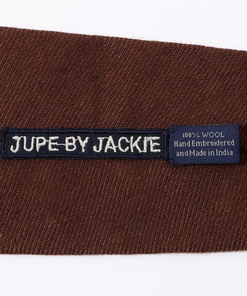 jupe by jackie（ジュップバイジャッキー）の「JUPE BY JACKIE ウール エンブロイダリー ネクタイ（ネクタイ・メンズ・ダークブラウン・FREE）」の4枚目の写真