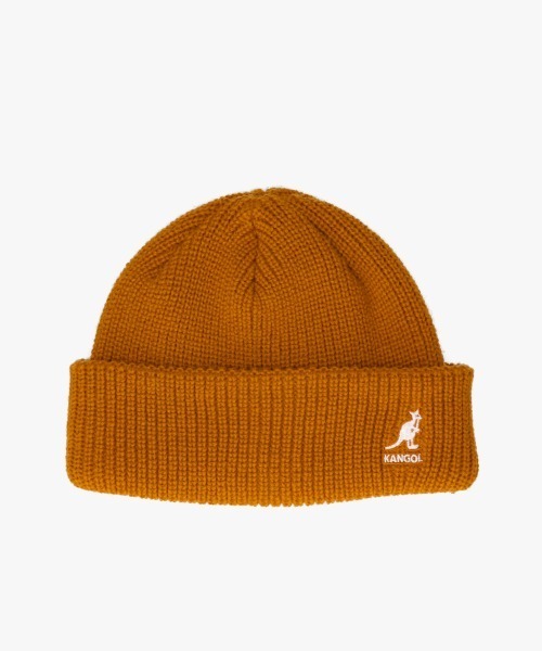 KANGOL（カンゴール）の「KANGOL CARDINAL 2WAY BEANIE（ニットキャップ/ビーニー・レディース・ピンク/グリーン/ブラウン/ライトグレー/ダークグレー/ブラック/ブルー/パープル/オレンジ/アーミー/ダークパープル/ナチュラル/ブラウン系/イエロー系・ONE SIZE）」の6枚目の写真
