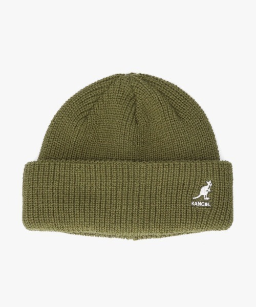 KANGOL（カンゴール）の「KANGOL CARDINAL 2WAY BEANIE（ニットキャップ/ビーニー・レディース・ピンク/グリーン/ブラウン/ライトグレー/ダークグレー/ブラック/ブルー/パープル/オレンジ/アーミー/ダークパープル/ナチュラル/ブラウン系/イエロー系・ONE SIZE）」の9枚目の写真