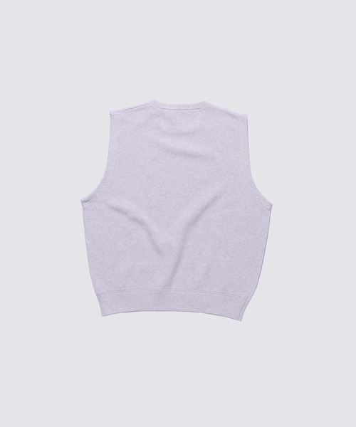 FIDELITY(フィデリティ)の「MOSS STITCH CREW VEST / 鹿の子ベスト(ベスト・メンズ・グレー/キャメル/キナリ/ネイビー・MEDIUM/LARGE/X-LARGE/FREE)」の6枚目の写真