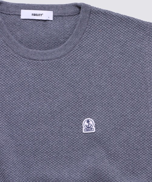 FIDELITY(フィデリティ)の「MOSS STITCH CREW VEST / 鹿の子ベスト(ベスト・メンズ・グレー/キャメル/キナリ/ネイビー・MEDIUM/LARGE/X-LARGE/FREE)」の7枚目の写真
