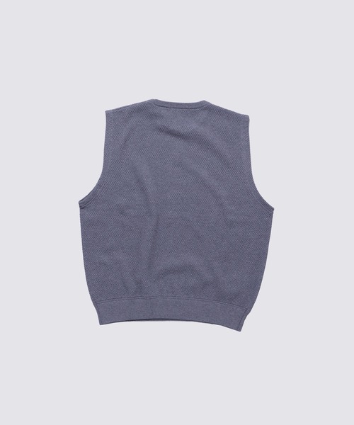 FIDELITY(フィデリティ)の「MOSS STITCH CREW VEST / 鹿の子ベスト(ベスト・メンズ・グレー/キャメル/キナリ/ネイビー・MEDIUM/LARGE/X-LARGE/FREE)」の8枚目の写真