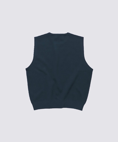 FIDELITY(フィデリティ)の「MOSS STITCH CREW VEST / 鹿の子ベスト(ベスト・メンズ・グレー/キャメル/キナリ/ネイビー・MEDIUM/LARGE/X-LARGE/FREE)」の10枚目の写真
