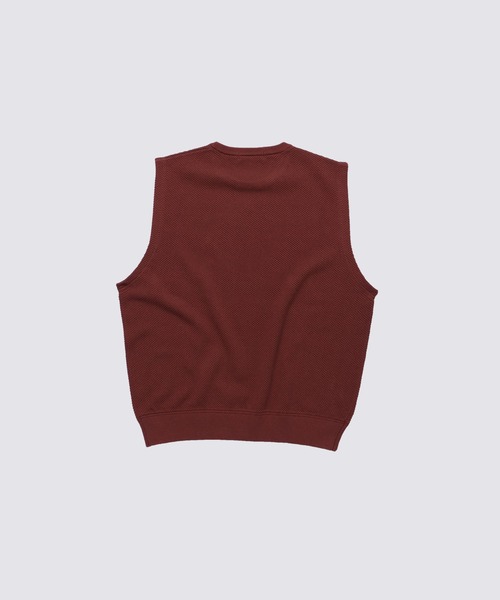 FIDELITY(フィデリティ)の「MOSS STITCH CREW VEST / 鹿の子ベスト(ベスト・メンズ・グレー/キャメル/キナリ/ネイビー・MEDIUM/LARGE/X-LARGE/FREE)」の12枚目の写真