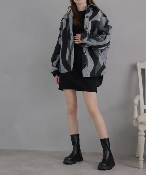 VIVIAN(ヴィヴィアン)の「厚底インヒールストレッチミドルブーツ(ブーツ・レディース・ブラック/ストーン/ダークブラウン/シルバー・S/M/LL/L)」の17枚目の写真