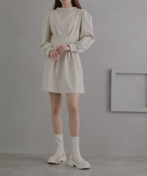 VIVIAN(ヴィヴィアン)の「厚底インヒールストレッチミドルブーツ(ブーツ・レディース・ブラック/ストーン/ダークブラウン/シルバー・S/M/LL/L)」の7枚目の写真