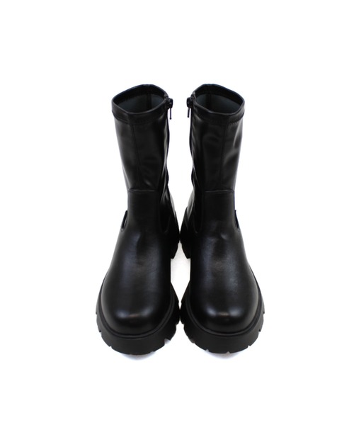 VIVIAN(ヴィヴィアン)の「厚底インヒールストレッチミドルブーツ(ブーツ・レディース・ブラック/ストーン/ダークブラウン/シルバー・S/M/LL/L)」の19枚目の写真