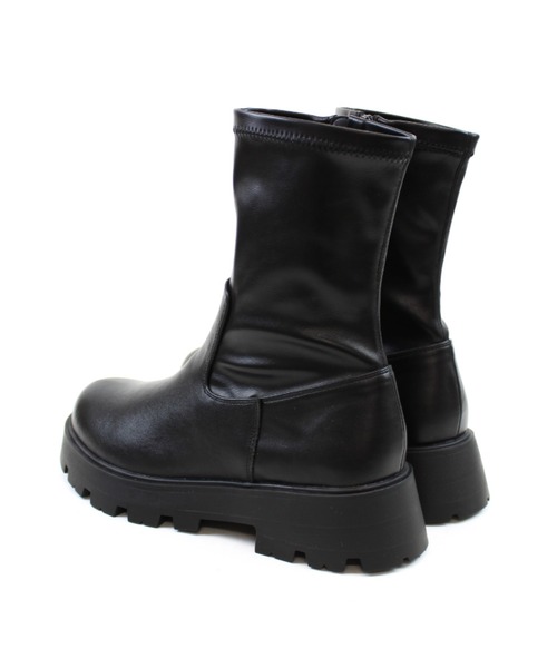 VIVIAN(ヴィヴィアン)の「厚底インヒールストレッチミドルブーツ(ブーツ・レディース・ブラック/ストーン/ダークブラウン/シルバー・S/M/LL/L)」の8枚目の写真