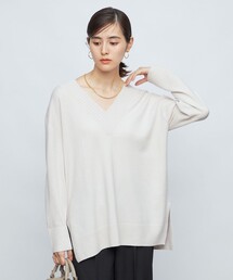 NOLLEY’S | ハミルトンNY Vネックチュニックプルオーバーニット(ニット/セーター)