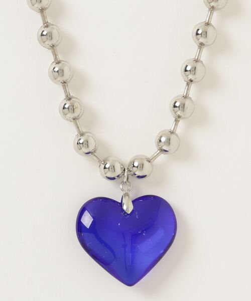 HIKA（ヒカ）の「【HIKA】メタルビーズハートネックレス（ネックレス