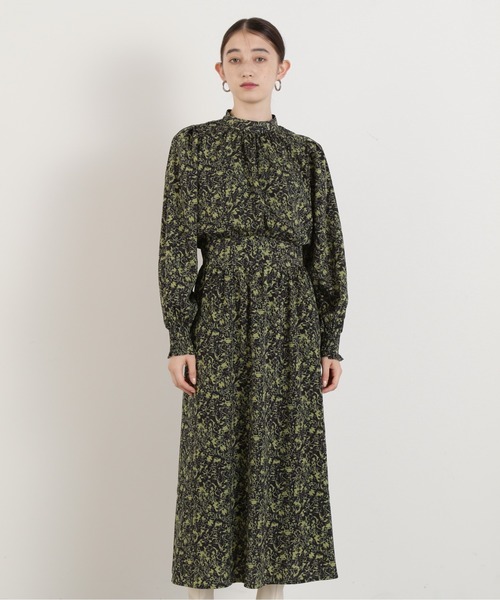 N.（N. Natural Beauty Basic）（エヌエヌナチュラルビューティーベーシック）の「【S Size Line】◆プリントハイネックワンピース（ワンピース・レディース・スミクロ/ブラック×ホワイト/ホワイト×ブラウン・SMALL/MEDIUM）」の18枚目の写真