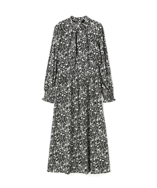 N.（N. Natural Beauty Basic）（エヌエヌナチュラルビューティーベーシック）の「【S Size Line】◆プリントハイネックワンピース（ワンピース・レディース・スミクロ/ブラック×ホワイト/ホワイト×ブラウン・SMALL/MEDIUM）」の7枚目の写真