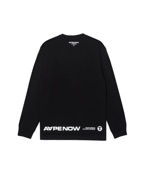 人気★A BATHING APE AAPE NOW LONG SLEEVE TEE★シンプル 長袖 AAPE BY A BATHING APE（エーエイプバイアベイシングエイプ）の