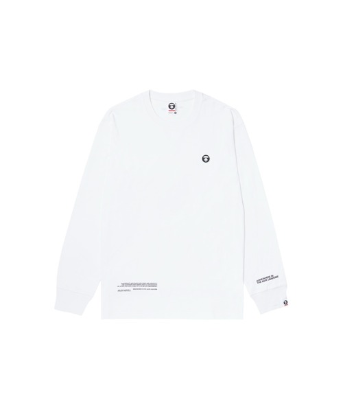 AAPE BY A BATHING APE(エーエイプバイアベイシングエイプ)の「AAPE NOW LONG SLEEVE TEE(Tシャツ/カットソー・メンズ・ダークベージュ/ホワイト/ブラック/ピンク/ライトパープル・LARGE/MEDIUM/X-LARGE/SMALL/XX-LARGE)」の6枚目の写真