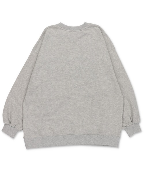 SPINNS（スピンズ）の「SMOKEグラフィックロゴ 裏毛ビッグスウェット（スウェット・レディース・ブルー/杢グレー/オートミール/オフホワイト/ブラック・ONESIZE）」の22枚目の写真