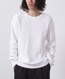 コットンラーベン編みニット