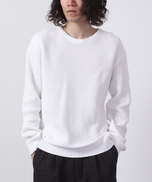 FUNALIVE（ファンアライブ）の「コットンラーベン編みニット（ニット