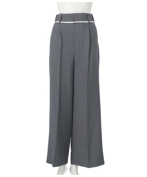ANAP(アナップ)の「ウエストベルトテープデザインワイドパンツ【セットアップ対応】(その他パンツ・レディース・ブラウン/ダークグレー・FREE)」の19枚目の写真