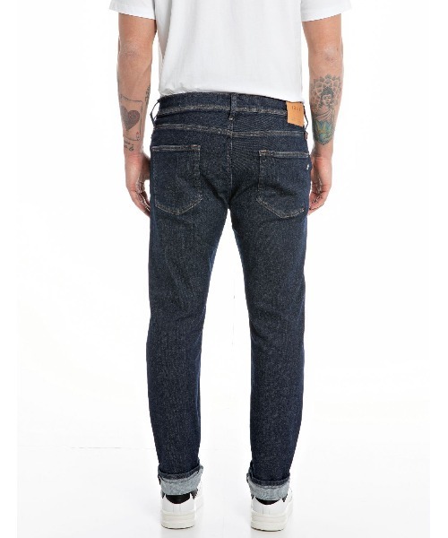 REPLAY(リプレイ)の「スリムフィットSartoriale Hyperflex ダークインデイゴデニム(デニムパンツ・メンズ・ダークブルー・33inch/29inch/28inch/32inch/30inch/31inch/34inch/36inch)」の3枚目の写真