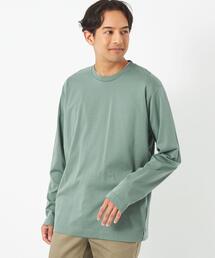 green label relaxing | オーガニックコットン ポンチ クルーネック Tシャツ(Tシャツ/カットソー)